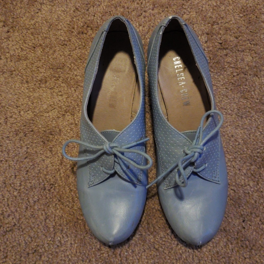 Powder Blue Chelsea Crew Shoes